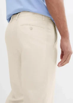 Herren bonprix Große Größen|Anzüge & Sakkos|Anzugshose aus luftigem Leinen-Mix, Regular Fit