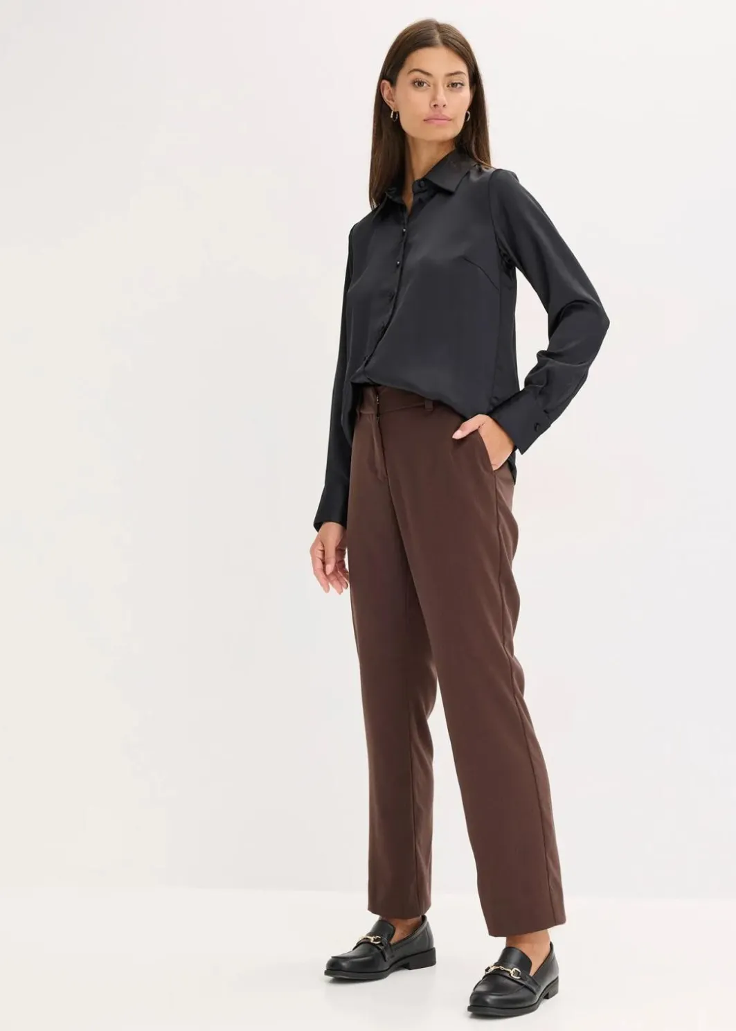 Damen bonprix Bekleidung·Kleider|Hosen|Anzugshose mit Schlitzen