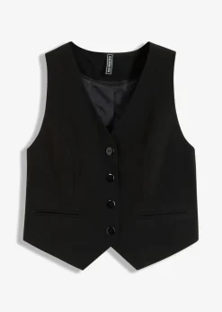 Damen bonprix Jacken & Mäntel|Anzugweste aus Viskose-Mix