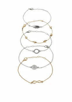 Clearance Armbandset (5-tlg. Set) Damen Schmuck|Schuhe & Accessoires In Spezialgrößen·Schmuck