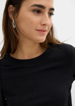 Damen bonprix Shirts & Tops|Basics|3/4-Armshirt mit reiner Bio-Baumwolle