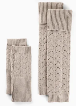 Damen bonprix Handschuhe & Stulpen|Mützen, Caps & Hüte|Armstulpen und Beinstulpen (4-tlg-Set)