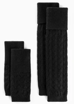 Damen bonprix Handschuhe & Stulpen|Armstulpen und Beinstulpen (4-tlg. Set)