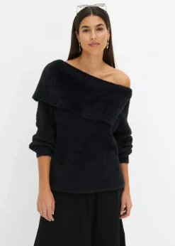 Best Asymmetrischer Off-Shoulder Pullover Damen Bekleidung·Umstandsmode|Strickmode