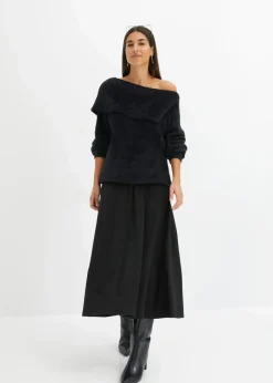 Best Asymmetrischer Off-Shoulder Pullover Damen Bekleidung·Umstandsmode|Strickmode