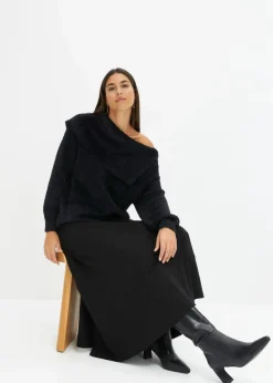 Best Asymmetrischer Off-Shoulder Pullover Damen Bekleidung·Umstandsmode|Strickmode