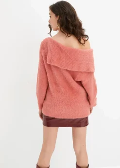 Damen bonprix Bekleidung·Umstandsmode|Strickmode|Asymmetrischer Off-Shoulder Pullover
