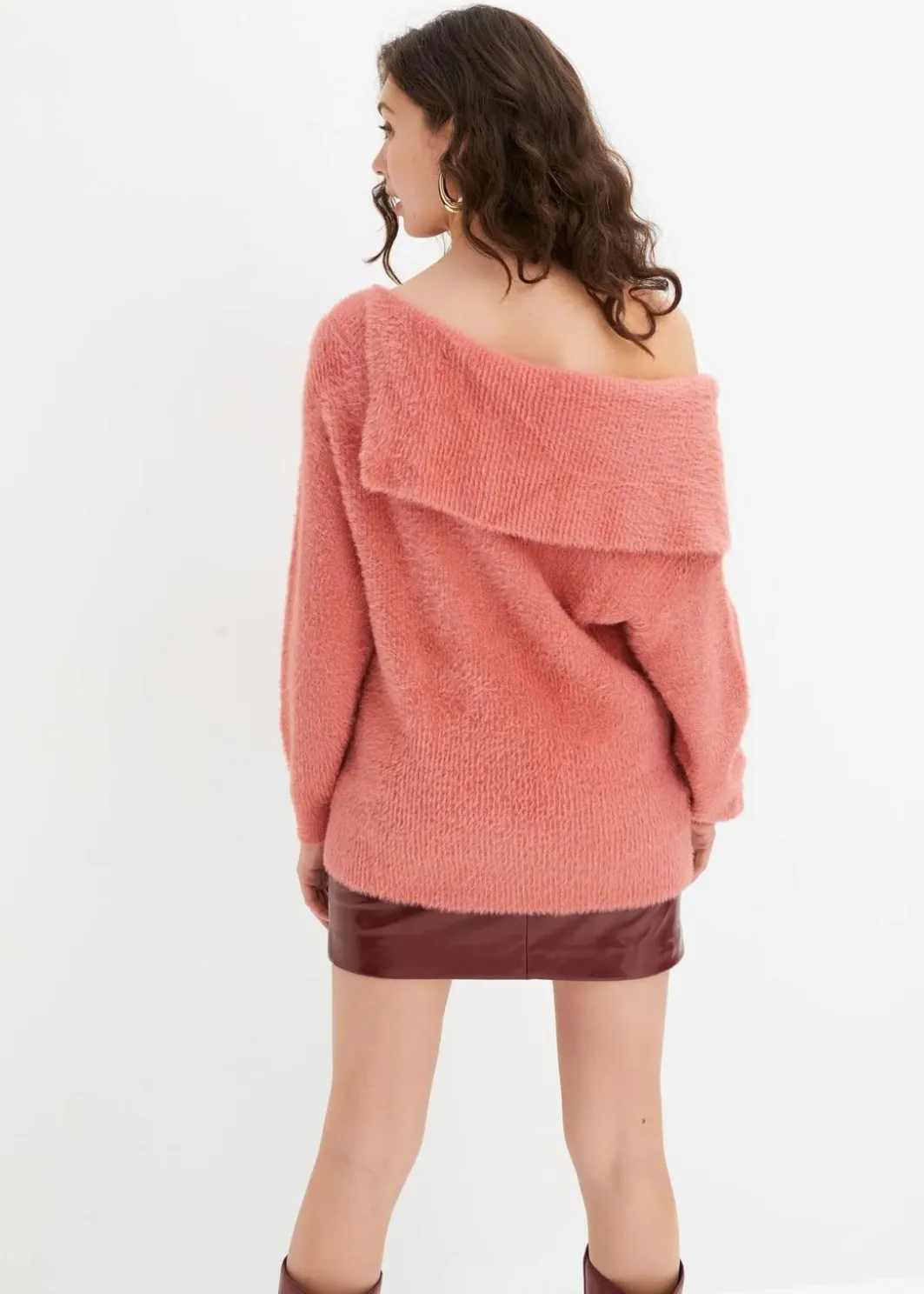 Damen bonprix Bekleidung·Umstandsmode|Strickmode|Asymmetrischer Off-Shoulder Pullover