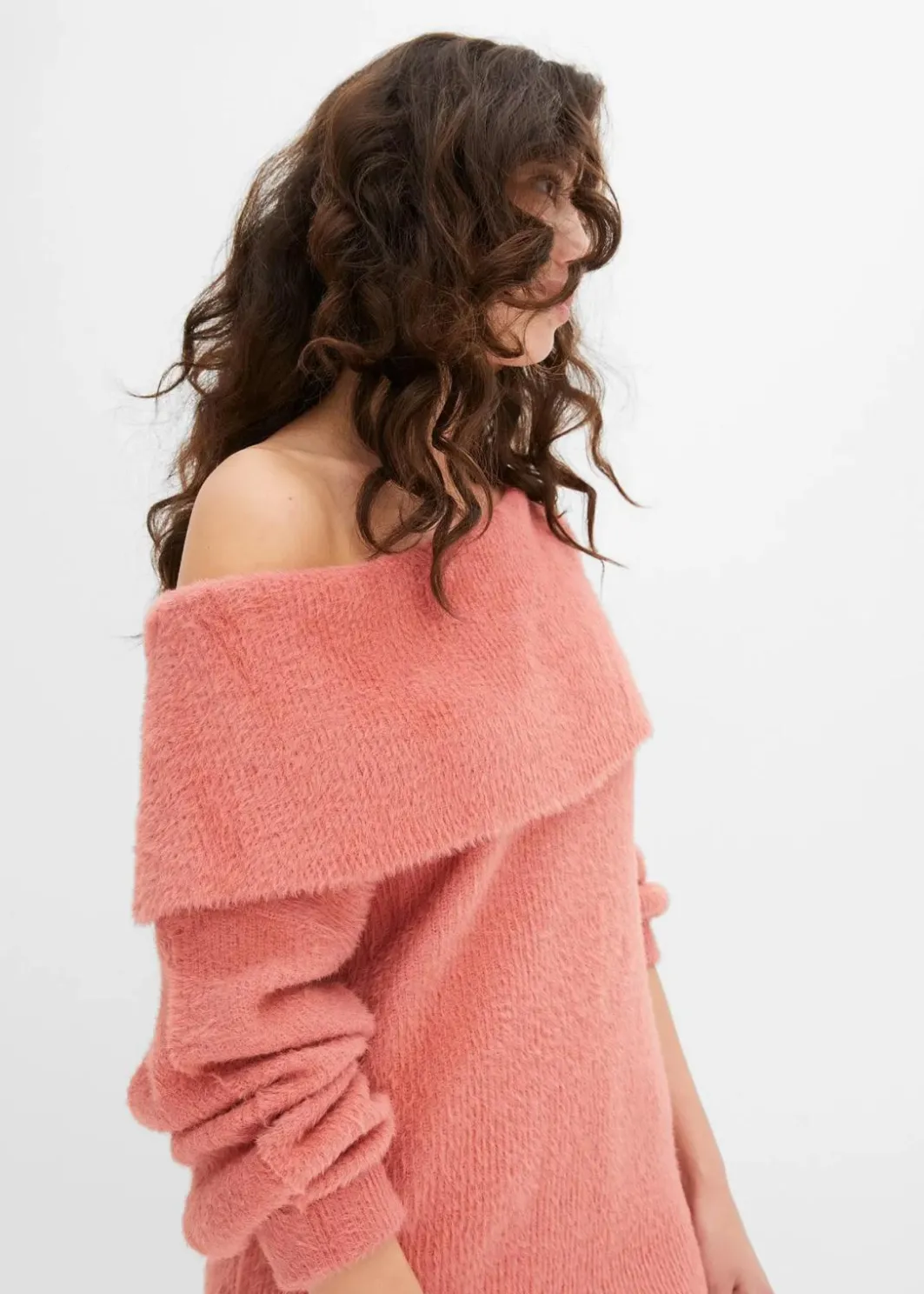 Damen bonprix Bekleidung·Umstandsmode|Strickmode|Asymmetrischer Off-Shoulder Pullover