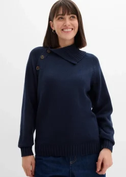 Damen bonprix Pullover & Strickjacken|Strickmode|Asymmetrischer Pullover