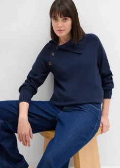 Damen bonprix Pullover & Strickjacken|Strickmode|Asymmetrischer Pullover