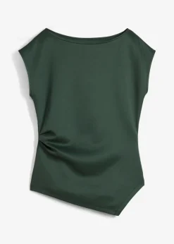 Best Asymmetrisches Top aus bequemem Scuba Damen Shirts & Tops