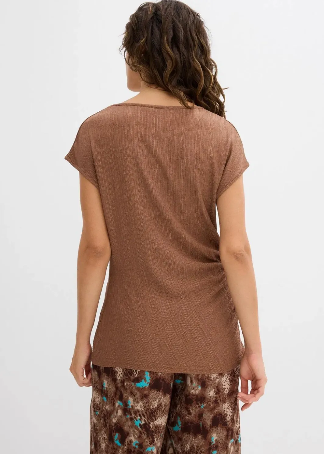 Clearance Asymmetrisches Top aus leichtem Crêpe Damen Nachhaltigere Materialien|Shirts & Tops
