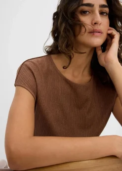 Clearance Asymmetrisches Top aus leichtem Crêpe Damen Nachhaltigere Materialien|Shirts & Tops