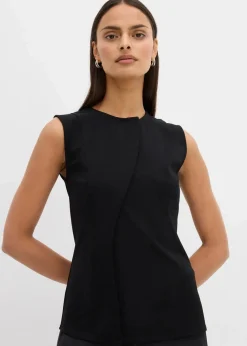Damen bonprix Shirts & Tops|Asymmetrisches Westen-Top aus Punto di Roma