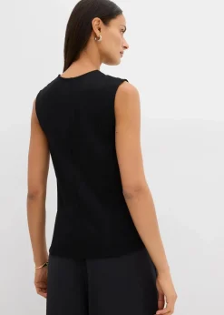 Damen bonprix Shirts & Tops|Asymmetrisches Westen-Top aus Punto di Roma