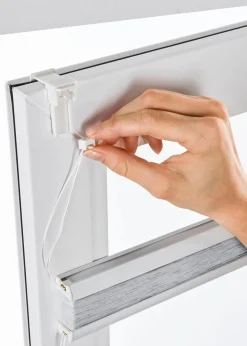 Clearance Ausbrenner Plissee mit Blättermotiv Plissees