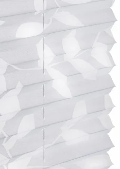 Clearance Ausbrenner Plissee mit Blättermotiv Plissees