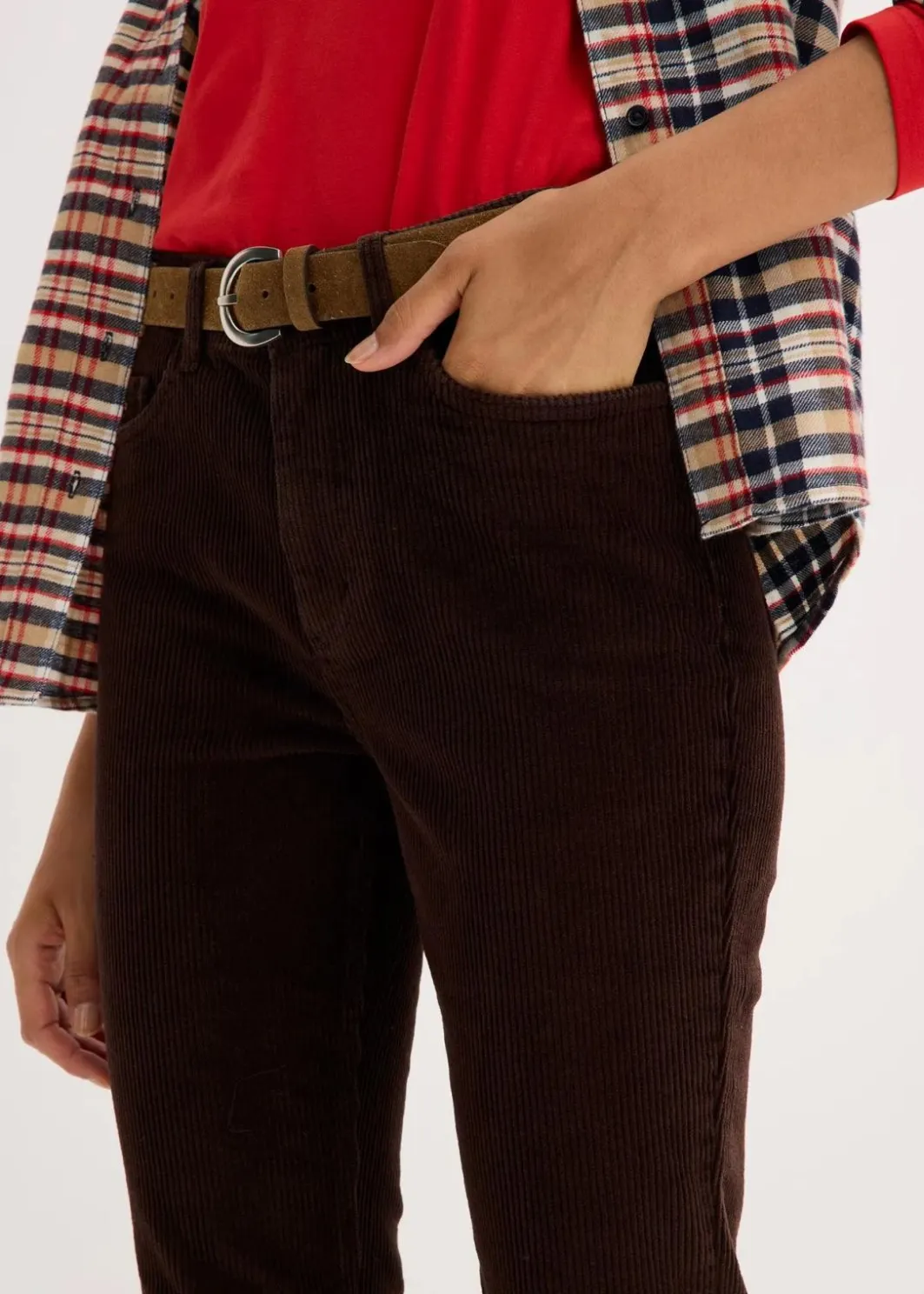 Outlet Ausgestellte Cordhose Damen Hosen