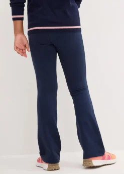 Kinder bonprix Mädchen 9-16 Jahre·Hosen & Leggings|Ausgestellte Jerseyhose mit angerauter Innenseite