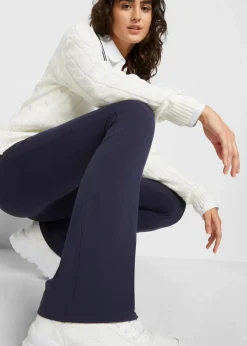 Damen bonprix Hosen|Nachhaltigere Materialien|ausgestellte Leggings