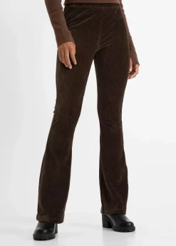 Ausgestellte Leggings in Cordoptik Damen Bekleidung·Kleider|Hosen