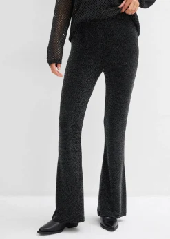 Hot Ausgestellte Leggings mit Glitzer Damen Bekleidung·Kleider|Hosen