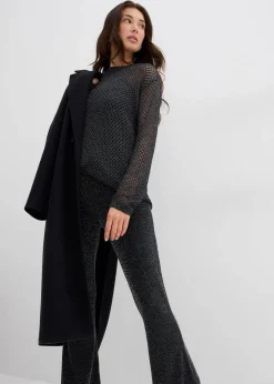 Hot Ausgestellte Leggings mit Glitzer Damen Bekleidung·Kleider|Hosen