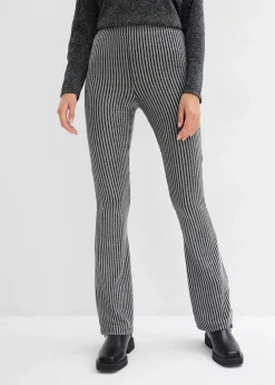 Damen bonprix Bekleidung·Kleider|Hosen|Ausgestellte Leggings mit Glitzergarn