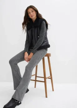 Damen bonprix Bekleidung·Kleider|Hosen|Ausgestellte Leggings mit Glitzergarn