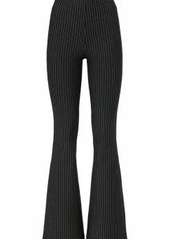 Damen bonprix Bekleidung·Kleider|Ausgestellte Schlupfhose mit Nadelstreifen