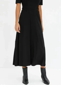 Damen bonprix Röcke|Bekleidung·Sportbekleidung|ausgestellter Jersey-Rock