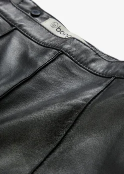Damen bonprix Bekleidung·Sportbekleidung|Röcke|Ausgestellter Lederrock aus Lammnappa