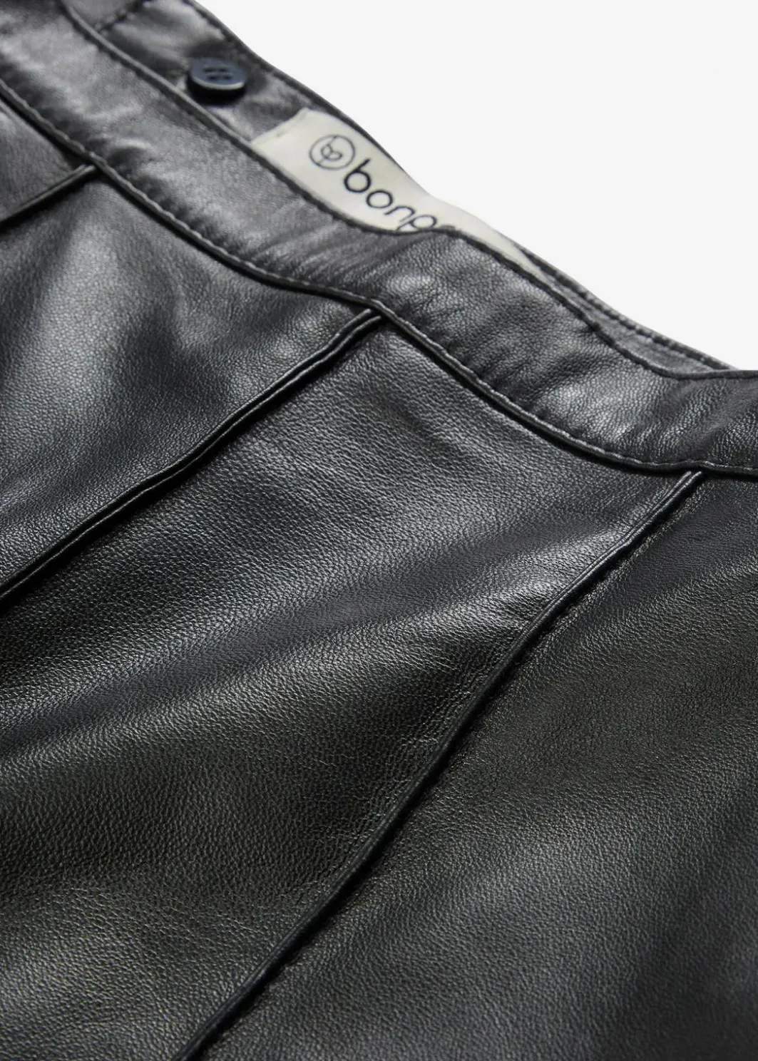 Damen bonprix Bekleidung·Sportbekleidung|Röcke|Ausgestellter Lederrock aus Lammnappa