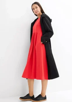 Damen bonprix Nachhaltigere Materialien|Kleider|Ausgestelltes Jerseykleid aus schwerer Baumwolle