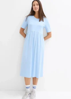 Clearance Ausgestelltes Jerseykleid aus schwerer Baumwolle Damen Nachhaltigere Materialien|Kleider