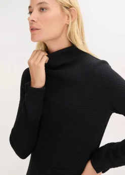 Damen bonprix Bekleidung·Pullover & Strickjacken|Nachhaltigere Materialien|Ausgestelltes Midikleid