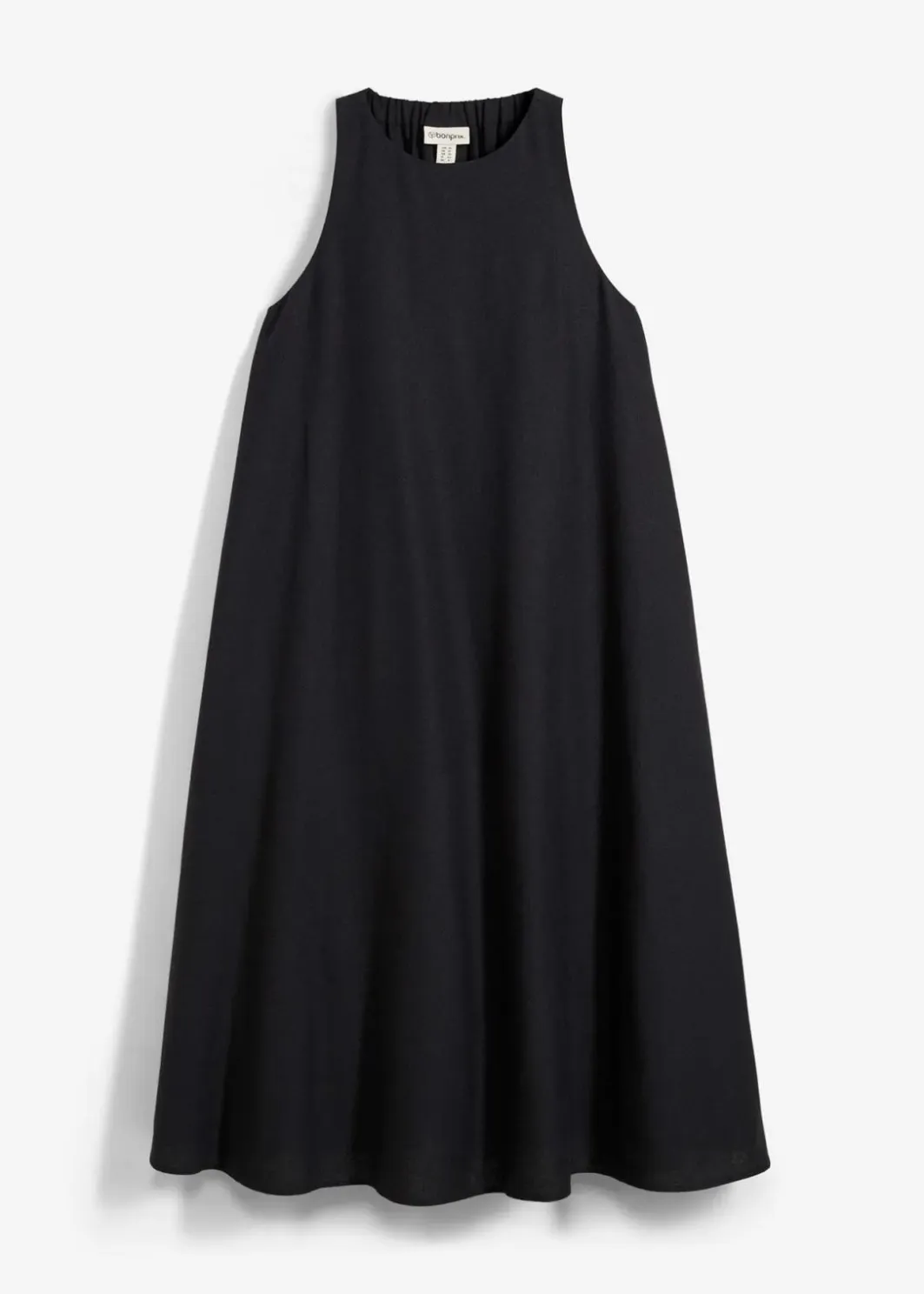 Clearance Ausgestelltes Midikleid aus Viskose-Mix Damen Kleider
