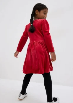 Kinder bonprix Mädchen 2-8 Jahre·Kleider & Röcke|Ausgestelltes Samtkleid