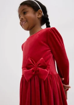 Kinder bonprix Mädchen 2-8 Jahre·Kleider & Röcke|Ausgestelltes Samtkleid