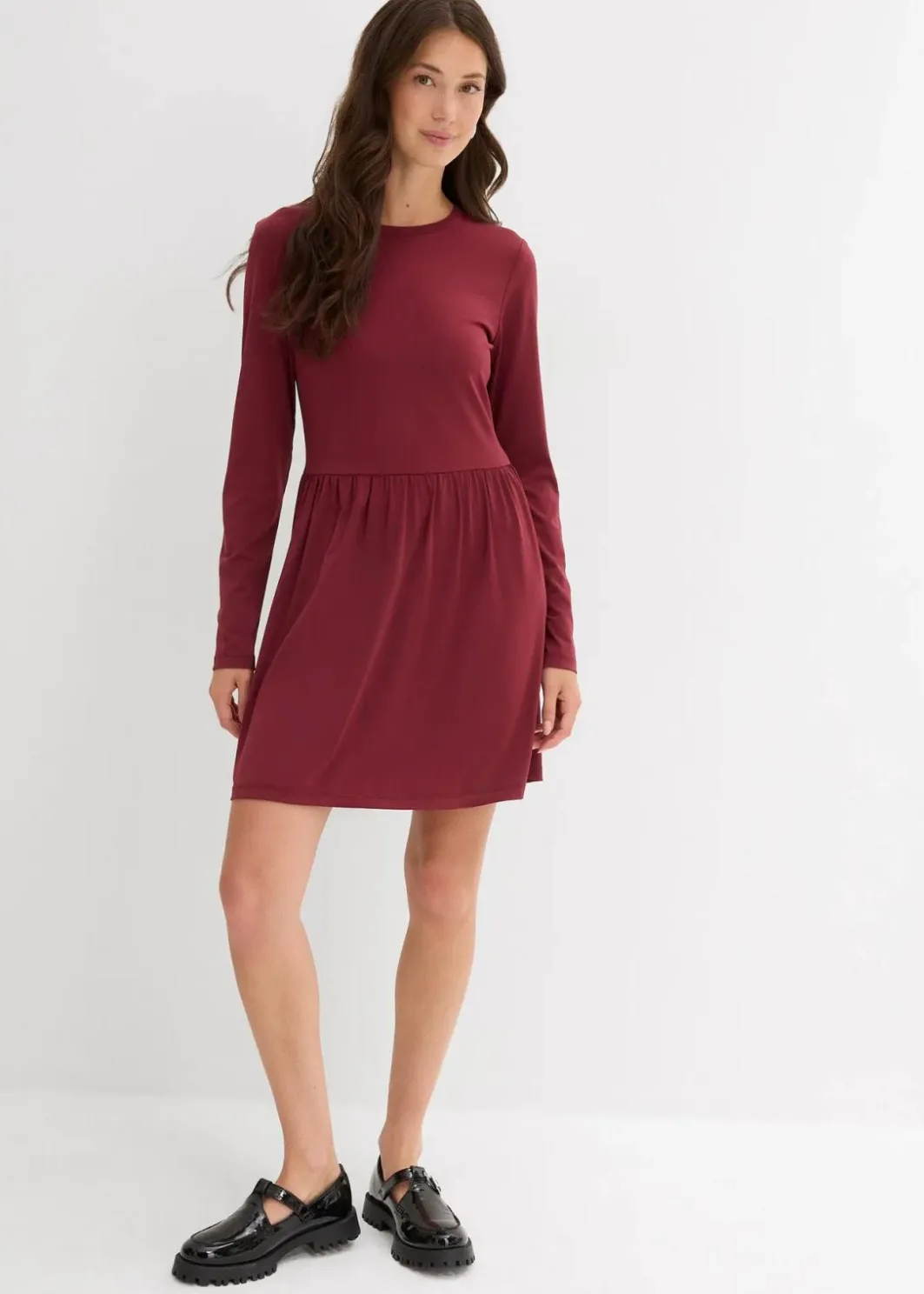 Damen bonprix Kleider|Nachhaltigere Materialien|Ausgestelltes Shirtkleid