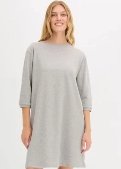 Damen bonprix Kleider|Nachhaltigere Materialien|Ausgestelltes Sweatkleid
