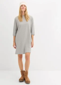 Damen bonprix Kleider|Nachhaltigere Materialien|Ausgestelltes Sweatkleid