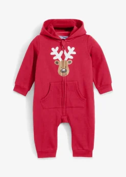 Kinder bonprix Overalls & Sets|Bio Baumwolle|Baby Sweat Overall mit Weihnachtsmotiv aus Bio Baumwolle
