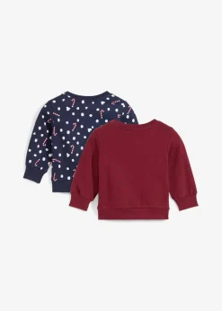 Kinder bonprix Mehrfachpacks|Shirts & Pullover|Baby Sweatshirt mit Weihnachtsmotiv (2er Pack)