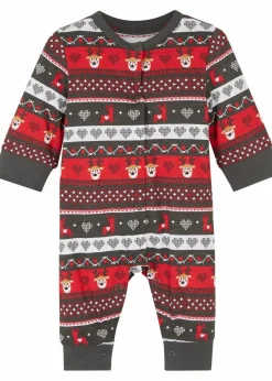 Kinder bonprix Bodys & Strampler|Baby Wäsche|Baby Weihnachts-Overall