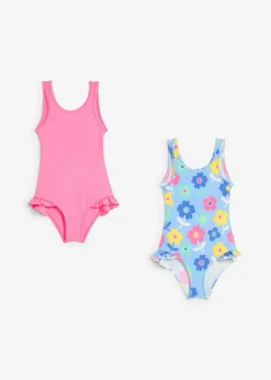 Kinder bonprix Jungen|Mädchen|Badeanzug (2er Pack)