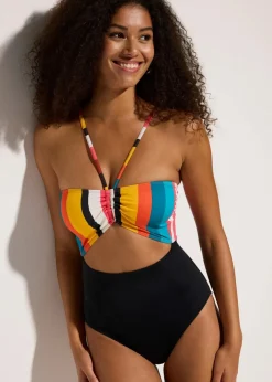 Badeanzug mit Cut-Out Damen Nachhaltigere Materialien|Badeanzüge