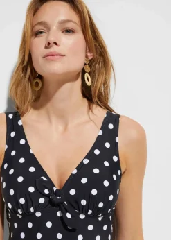 Damen bonprix Nachhaltigere Materialien|Bademode·Bedeckende Bademode|Badekleid mit breiten Trägern