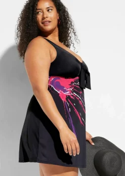 Damen bonprix Nachhaltigere Materialien|Badekleider|Badekleid mit breiten Trägern